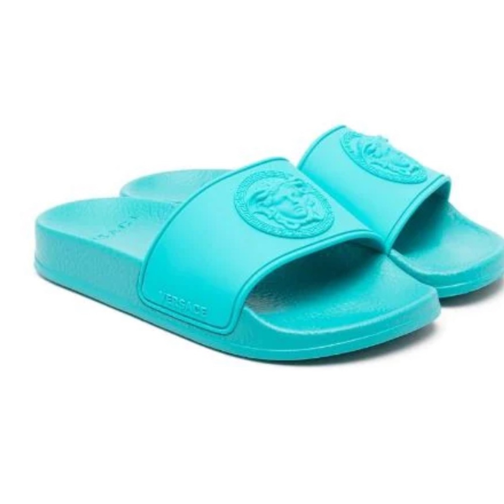 Versace kids embossed slides